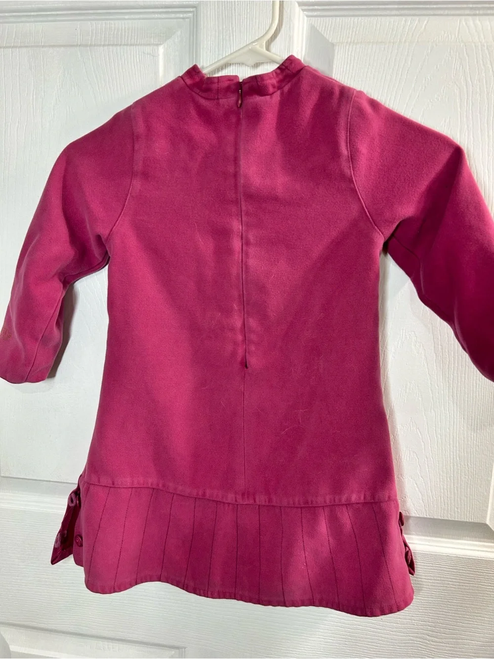 Catimini Girls Pink Dress Velour / Corduroy Mock Neck Size 5A 108